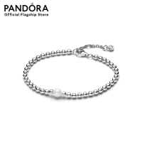 ราคา Pandora Silver Treated Freshwater Cultured Pearl Beads Bracelet (21405752646)