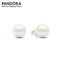 ราคา Pandora Silver Sterling Treated Freshwater Cultured Pearl Stud Earrings (21405797466)