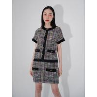 ราคา Srn brand Lila Dress เดรสแขนสั้นผ้าทวีต (21410886754)