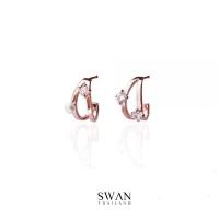 ราคา SWAN Clara Pearl Earring ต่างหูเงินแท้ ประดับมุกแท้ มุกน้ำจืด ฝังเพชรคิวบิคเซอร์โคเนีย cubic zirconia (9594325577)