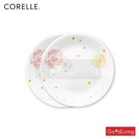 ราคา Corelle POM POM จานอาหาร จานแก้ว ขนาด 8 5 นิ้ว 21 cm จำนวน 2 ชิ้น C 03 108 POM 2 (11230464)