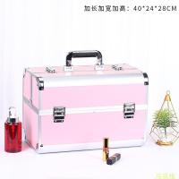 ราคา กล่องใส่เครื่องสำอางอลูมิเนียมสำหรับช่างแต่งหน้ามืออาชีพกล่องเครื่องมือสำหรับผู้หญิงสักลายสำหรับร้านทำผมเสริมสวยกระเป๋าเครื่องสำอางแบบพกพาสะดวก (17800431590)