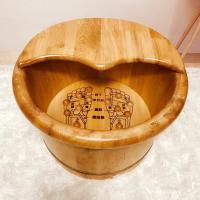 ราคา N23g ถังแช่เท้าเก็บความร้อนถังไม้ใช้ในบ้านถังล้างเท้าอ่างแช่เท้าอ่างไม้นวดเท้าไม้แท้สำหรับแช่เท้า (16319777351)