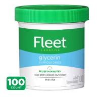 ราคา Spot American Fleet Glycerin Suppositories solid glycerin suppositories 100 capsules bottle (20605976570)
