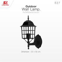 ราคา SL LIGHTING โคมไฟติดผนังภายนอก SL 10 5024W BK (16139262636)