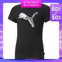ราคา PUMA KIDS เสื้อยืดเด็กโตลายกราฟิก PUMA Power Graphic สีดำ APP 67019701 (19967480360)