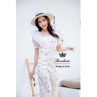 ราคา ป้าย Lady sunshine เซทเสื้อกับกางเกงขายาว งานปักฉลุสวยๆผ้าเนื้อดี (21529078458)