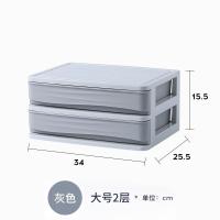 ราคา กล่องเก็บของบนโต๊ะตู้จัดระเบียบเอกสารขนาด A4แบบลิ้นชักกล่องเก็บของจิปาถะเครื่องเขียนชั้นวางของหลายชั้นสำหรับสำนักงาน (20697361543)