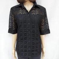 ราคา พร้อมส่ง 3 สี เสื้อผู้ใหญ่หญิงปกเชิ้ตลูกไม้ทั้งตัว มีซับในตัว ลายลูกไม้แบบใหม่สวยๆ ใส่ไปเที่ยวออกงานก็ได้ทั้งนั้น เสื้อสำหรับคุณแม่ คุณย่า คุณยาย แขน3ส่วน แบบเสื้อลำลอง กระชับพอดี มีทั้ง สีดำ สีขาว ใส