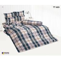ราคา ผ้าปูที่นอนโตโต้ TOTO ขนาด 3 5ฟุต 5 ฟุต และ 6 ฟุต ฝ้ายผสม 40 รหัสสินค้า TT689 ลายสก๊อต ตาราง สีเขียว เหลือง น้ำตาล สำหรับที่นอนสูง 10 นิ้ว (14584109831)