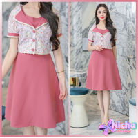 ราคา New ชุดเดรชโทนสดใสป้ายnuchy (21427599917)