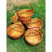 ราคา ตะกร้าไม้ไผ่ลายไทย ตะกร้าใส่ของ 12 นิ้ว ตะกร้าโบราณ ตะกร้าทำบุญ ตะกร้าเก็บผัก ตะกร้าไปวัด ตะกร้าไม้ไผ่ (15253977506)