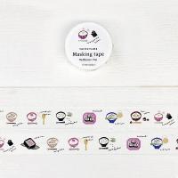 ราคา และเทปกระดาษทำจากญี่ปุ่น papierplatz สติกเกอร์ติดสมุดที่บันทึกด้วยมือการออกแบบศิลปะขนมไข่ปลาหมึกข้าวปั้นน่ารัก (21143431343)