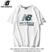 ราคา NEW BALANCE เสื้อยืดลําลอง ผ้าฝ้าย แขนสั้น คอกลม พิมพ์ลายตัวอักษร ขนาดใหญ่ แฟชั่นคู่รัก สไตล์คลาสสิก สําหรับผู้ชาย และผู (18517346731)