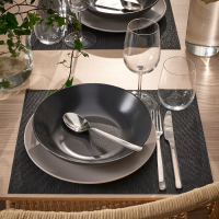ราคา แผ่นรองจานIKEA เทาเข้มขนาด 38x30 ซม (21415845572)