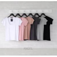 ราคา เสื้อยืดผ้าเรย่อน คอยูคอกว้าง ทรงสวย ผ้านิ่งเด้ง ป้าย TOPSHOP (20177516934)