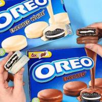 ราคา oreo enrobed โอริโอ้เคลือบ ไวท์ช็อก ช็อกโกแลตมี 6 ซองซองละ 2 ชิ้น (9968093874)