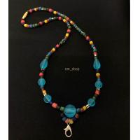 ราคา สร้อยคอลูกปัดโบราณ ลูกปัดหินสี เส้นสั้น 20 นิ้ว (21410206928)