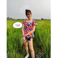 ราคา ชุดพื้นเมืองคอลเลคชั่นลายดอก ผ้าฝ้ายพื้นเมือง (21447127878)