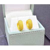 ราคา ต่างหูทองไมครอน ต่างหูทองชุบ ตุ้มหูทองไม่ดำ ชุบทอง 24K ไม่ลอก ไม่ดำ (20561048357)