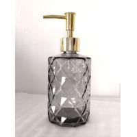 ราคา ขวดปั้มแก้วลายเพชร 330 ml หัวปั้มสแตนเลสและพลาสติก abs สีเงินทอง (21507143328)