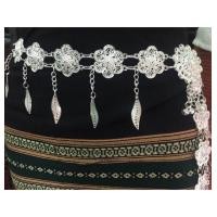 ราคา เข็มขัดเงินขาวระย้าใบไม้ต่อดอกใส่กับชุดไทยสวยๆ (21066966206)