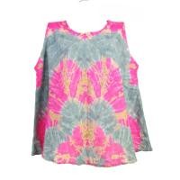 ราคา เสื้อมัดย้อมผู้หญิง เสื้อแขนกุด เฉดสีพาสเทล เสื้อฤดูร้อน อกเสื้อ 40นิ้ว เสื้อยาว 21นิ้ว เสื้อชายบาน ใส่สบาย ผ้าแมมเบิร์ต (21491219122)