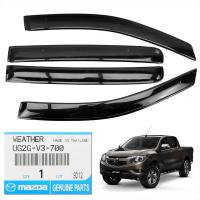 ราคา กันสาดฝน ของแท้ รุ่น 4 ประตู สีดำ สำหรับ Mazda BT 50 Pro 4x2 4x4 ปี 2012 2019 (745930891)
