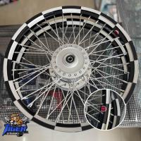 ราคา ชุดล้อพร้อมขึ้นล้อวงล้ออาก้อน AKRONT ทรงเองงานสติ๊กเกอร์ไม่มีตอก ลายหมากรุก ขนาด1 4 17 พิเศษรอบนี้มาพร้อมลูกปืนนะครับ (19830352181)