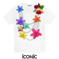 ราคา iCONiC รักคุณเท่าฟ้า สีรุ้ง T SHIRT 20089X เสื้อยืด พิมพ์ลาย สร้อยดอกรัก ดอกล้วยไม้พร้อม เข็มกลัด ดอกไม้ 2 ดอก เสื้อสงกรานต์ เสื้อยืดสงกรานต์ เสื้อแฟชั่น เสื้อแฟชั่นผญ เสื้อยืดผช เสื้อยืดผญ เสื้อออกงา