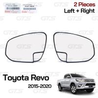 ราคา กระจกมองมุม กระจกมุมอับ กระจกข้างช่วยมองมุมอับสายตา ข้างซ้าย ขวา ของแท้ สีใส สำหรับ Toyota Hilux Revo Rocco SR5Fortuner ปี 2015 2021 (9117855858)