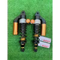 ราคา โช๊คหลัง SHOWA โชว่า Tech 4 แกนดำสปริงแดงแก้ว น้ำเงินแก้ว งานสวยมาก สำหรับ Wave ทุกรุ่น ยาว330mm (21089955361)