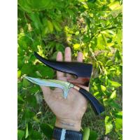 ราคา มีดพก มีดเดือยไก่ ใบ 5 5 นิ้ว ตีจากก้านวาล์วแท้ ไม่ขึ้นสนิม ลับคม ปัดเงา เรียบร้อย ไม้ขาวดำลายไม้สวยๆ สินค้าสวยงาม ตรงปก ชัดเจนแน่นอน (21491820151)