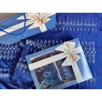 ราคา ผ้าคลุมไหล่ ผ้าพันคอ ผ้าทอมือย้อมคราม ชุดของขวัญผ้าคลุมไหล่ ผ้าชีกวงคลุมไหล่ (20782846640)