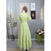 ราคา ป้าย Love lady เดรสยาวลูกไม้ปักฉลุ บุซับอย่างดีผ้านิ่มใส่สบาย (20365224584)