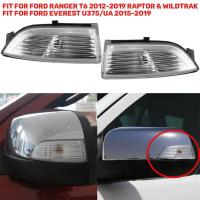 ราคา ฝาครอบเลนส์กระจกมองข้างซ้ายและขวาสำหรับ Ford Ranger Raptor Wildtrack กระจกมองหลังไฟเลี้ยวฝาครอบ (21314217980)