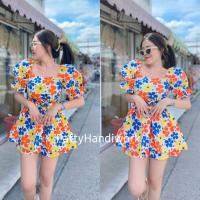 ราคา ชุดเซต2ชิ้น ชุดตรุษจีน ชุดสีแดง เสื้อ กางเกงขาสั้น ชุดลายดอก มี20กว่าแบบ ผ้าฝ้ายเนื้อหนา แขนฟองๆใส่สบาย PattyHandiwork (14837159611)