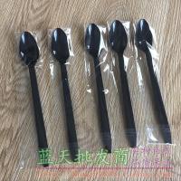 ราคา ช้อนแบบใช้แล้วทิ้งเพิ่มความยาว DQ ช้อนไอศครีมช้อนพลาสติกหนาพิเศษช้อนของหวานแบบใสด้ามยาว19ซม (19853574088)