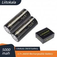 ราคา LiitoKala Lii 50A 26650 5000Mah 3 7v แบตเตอรี่ลิเธียมแบบชาร์จไฟสำหรับไฟฉาย battery (21386712338)