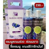 ราคา Queen Herb แชมพูอัญชัญควีนเฮิร์บ พร้อมครีมนวด ลดการหลุดล่วงถึง 10 เท่า (19796347720)