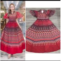 ราคา ชุดเดรสลายไทย รุ่นอลังการ เดรสผ้าพิมพ์ลายไทย มีซับในทุกชุด เดรสใส่ออกงาน ชุดราตรี ชุดเดรสใส่ทำงาน เดรสพิมพ์ลายไทย ผ้าอัดกาว เดรสทรงเอ เดรสลำลอง เดรสยาวเข้ารูป (20471488810)