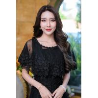 ราคา All Ladies เดรสแยกชิ้นคลุมไหล่ดอกไม้ ใส่แยกชิ้นได้ สวยหวานหรูหรา เดรสออกงาน เดรสลูกไม้ ชุดออกงาน (19515380231)