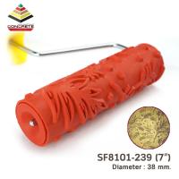 ราคา ลูกกลิ้งเพ้นท์ลาย สร้างลายตกแต่งผนังพร้อมด้ามจับ Rubber Design Roller พร้อมส่งในไทย ไม่ต้องรอ (2048186101)