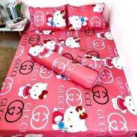 ราคา ชุดผ้าปูที่นอน ผ้าปูที่นอน คิตตี้ สีชมพู ผ้าคอตตอนแท้100 ครบเซ็ต4ชิ้น ผ้าปู ปลอกหมอน ปลอกหมอนข้าง ขนาด 3 5 5 6ฟุต จัดส่งทุกวัน (17345589565)