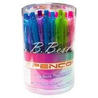 ราคา Pencom เพ็นคอม OG 32 ปากกาหมึกน้ำมัน ปากกาลูกลื่น แบบกด ขนาด 0 5mm 10 50 ด้าม Oil base gel pen (19343484273)