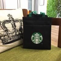 ราคา HOT Starbucks กระเป๋าผ้าใบลําลอง แฟชั่น สีพื้น (17089601663)