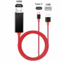 ราคา usb 3 1 type c to hdmi อะแดปเตอร์แปลงสายเคเบิ้ล 2 ม hd 1080 p 4k hdtv splitter cable hd 1080p 4k (17407011534)