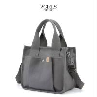 ราคา Square Canvas Bag กระเป๋าโท้ทใบเล็กผ้าแคนวาส พร้อมส่ง (20600033106)