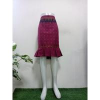 ราคา กระโปรงหางปลาสั้น กระโปรงผ้าไทย ผ้าไทยลายลิซ่า (21468070098)