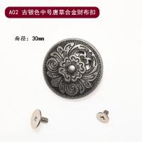 ราคา หัวเข็มขัดเงินโลหะผสมพื้นผิวเรียบหัวเข็มขัดตกแต่งหนัง DIY ทำด้วยมือหัวเข็มขัดเหรียญสกรูหัวเข็มขัดกระเป๋าเงินสกรูคู่ (9389366185)